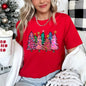 Bright Christmas Trees, Christmas Lights, Vibrant Super Soft Tees
