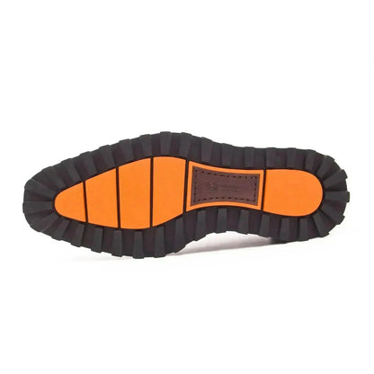 Brogue Thick-Soled Chelsea Boot 2891 Blue
