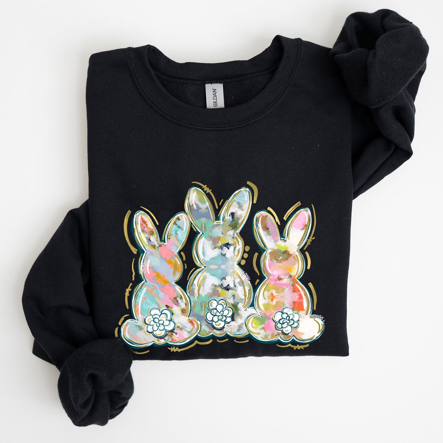 Brushstroke, Easter, Peter Cottontail Watercolor Sweatshirt