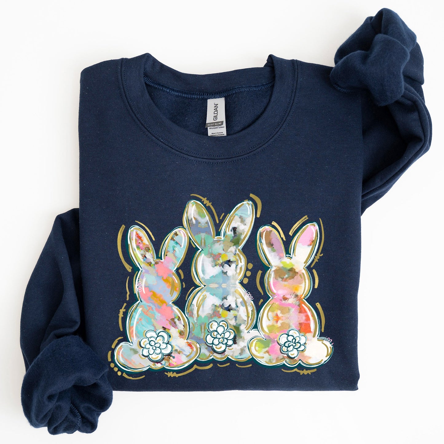 Brushstroke, Easter, Peter Cottontail Watercolor Sweatshirt