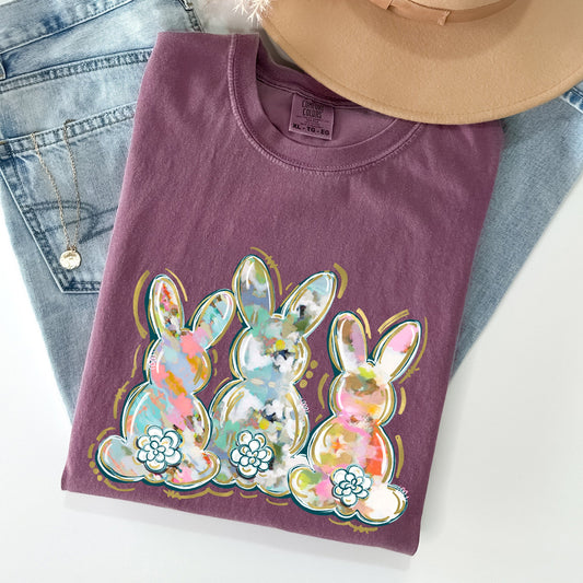 Brushstroke, Easter, Peter Cottontail, Watercolor Tshirt Comfort Colors T-Shirt