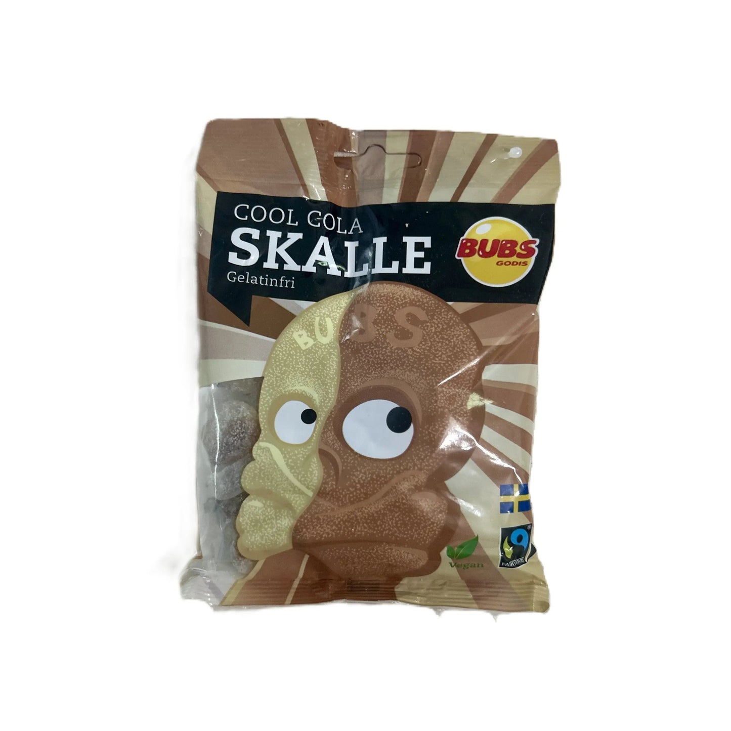 Bubs Cool Cola Skulls – Tangy Cola Gummies 90 g Bag (Sweden)