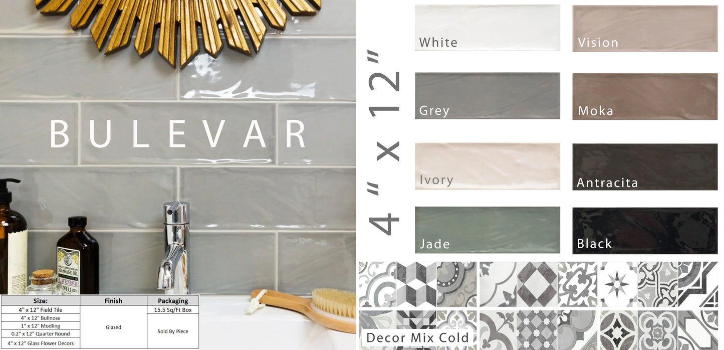 Bulevar 4x12 Subway Tile Collection
