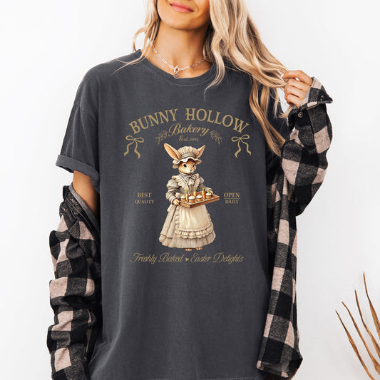 Bunny Hollow Bakery, Adorable, Easter, Bunny, Jesus, Rabbit, Holiday Tshirt Comfort Colors T-Shirt
