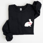 Bunny Wearing A Bow, Pocket Print, Easter Rabbit Sweatshirt