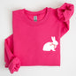 Bunny Wearing A Bow, Pocket Print, Easter Rabbit Sweatshirt