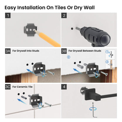 Quadra 4 Piece Bathroom Hardware Set