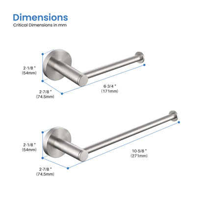 Halo 2-Piece Bathroom Hardware Set 1