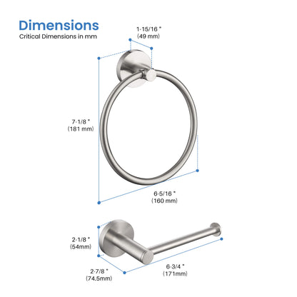 Halo 2-Piece Bathroom Hardware Set 2