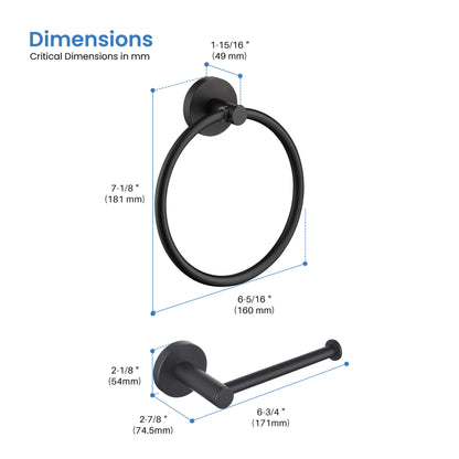 Halo 2-Piece Bathroom Hardware Set 2