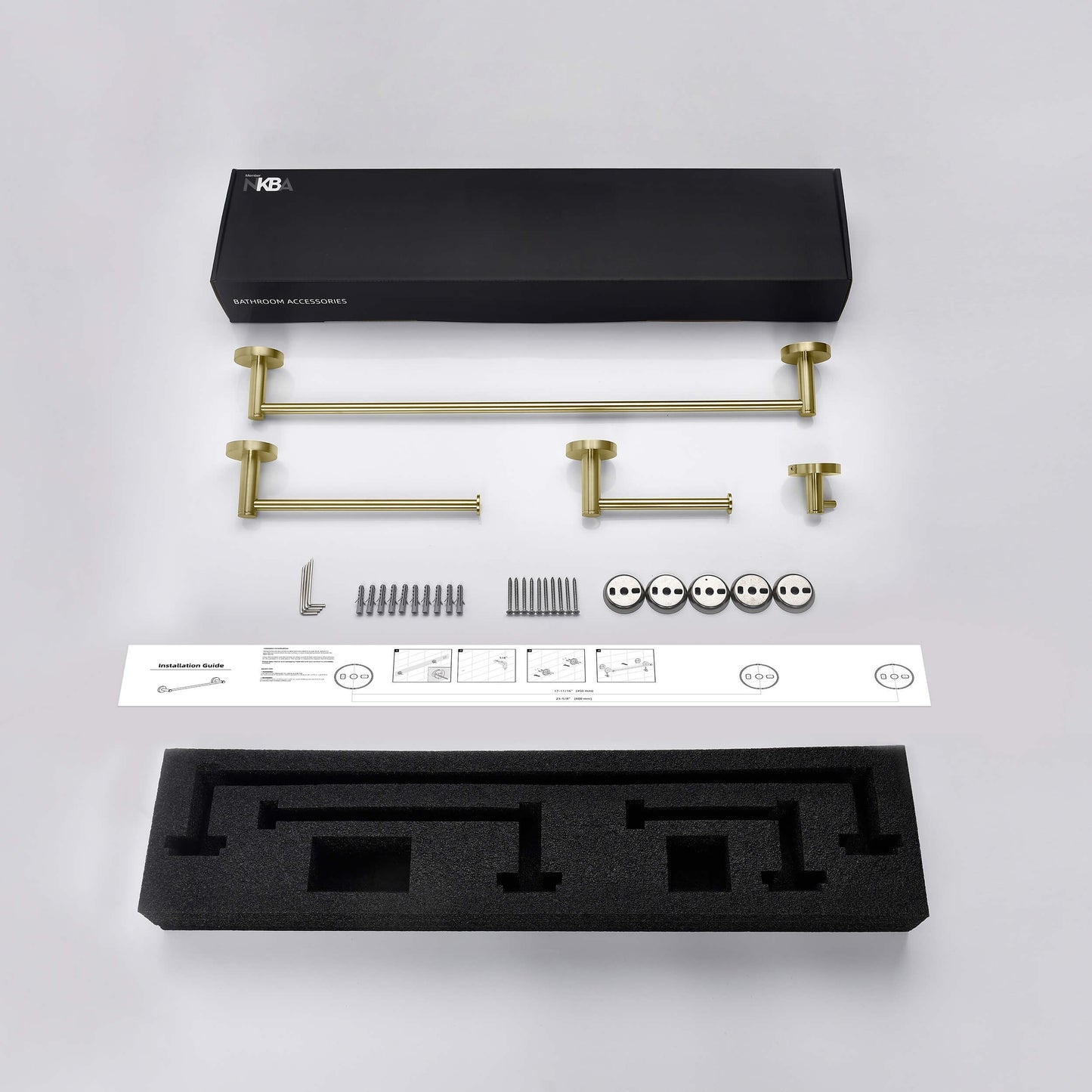 Halo 4-Piece Bathroom Hardware Set 1