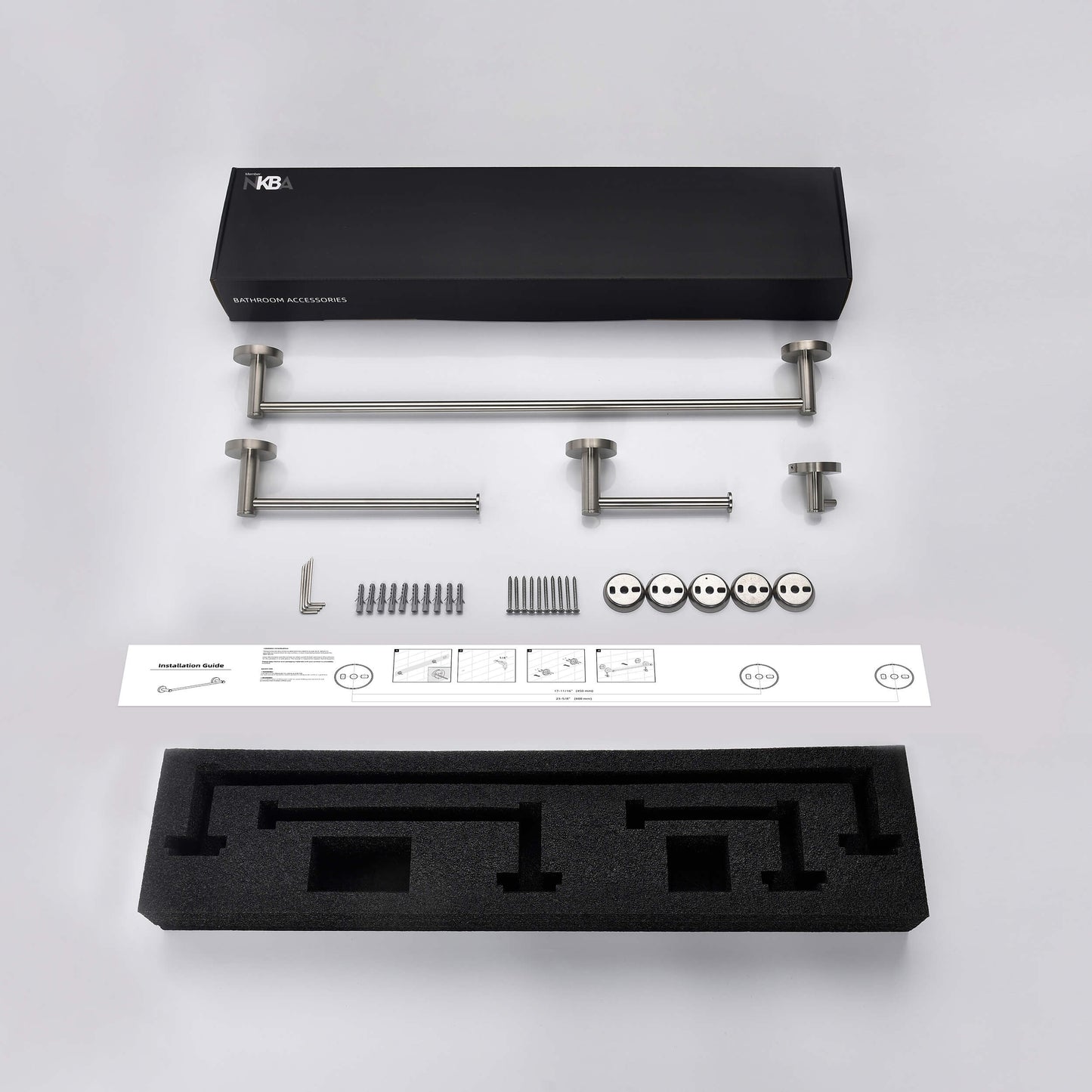 Halo 4-Piece Bathroom Hardware Set 1