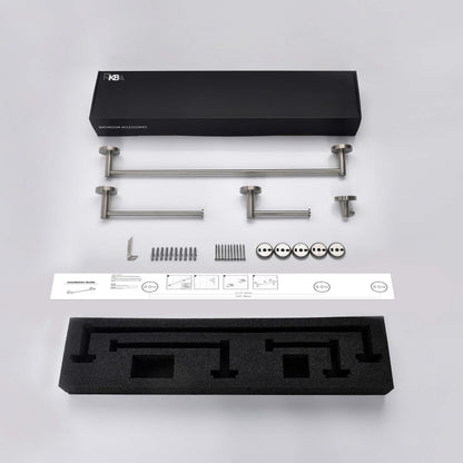 Halo 4-Piece Bathroom Hardware Set 1