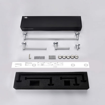 Halo 4-Piece Bathroom Hardware Set 1