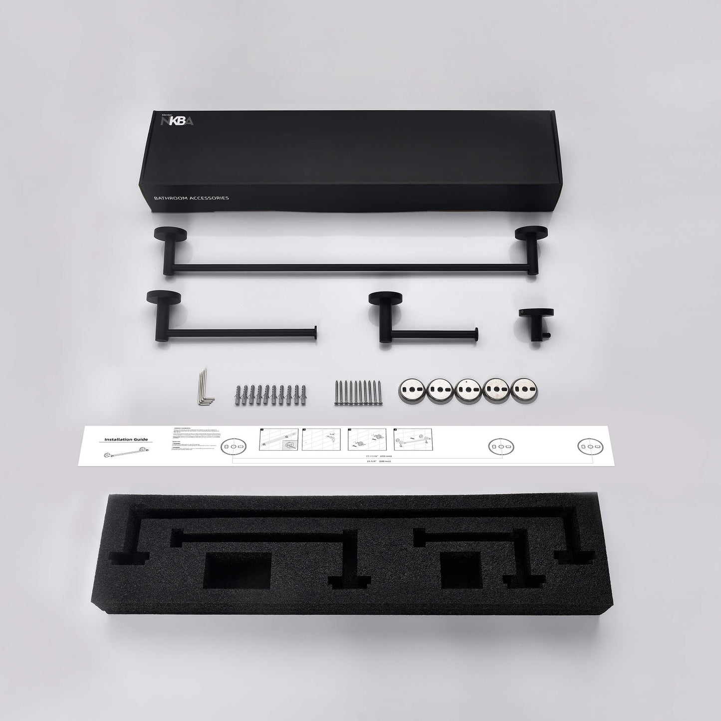 Halo 4-Piece Bathroom Hardware Set 1