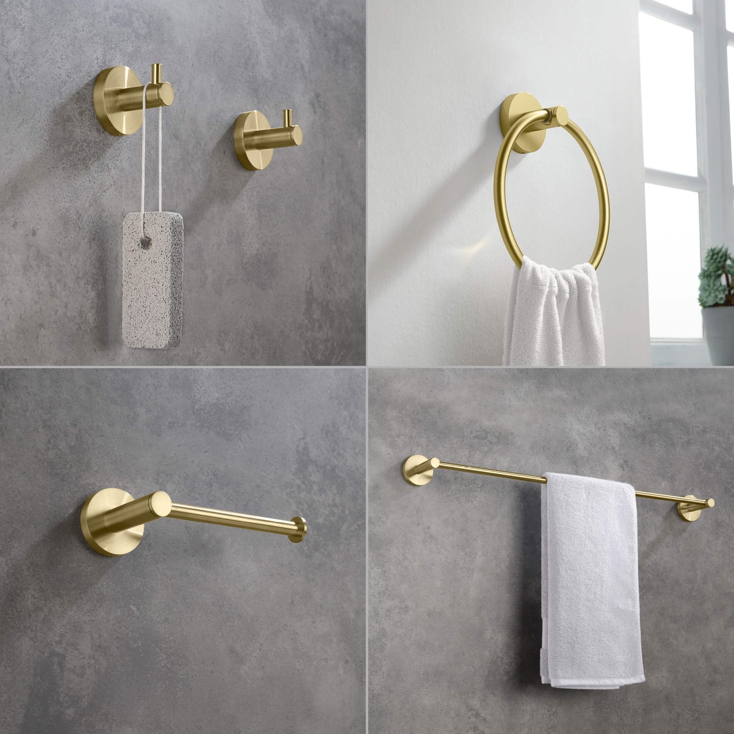Halo 5 Piece Bathroom Hardware Set 2