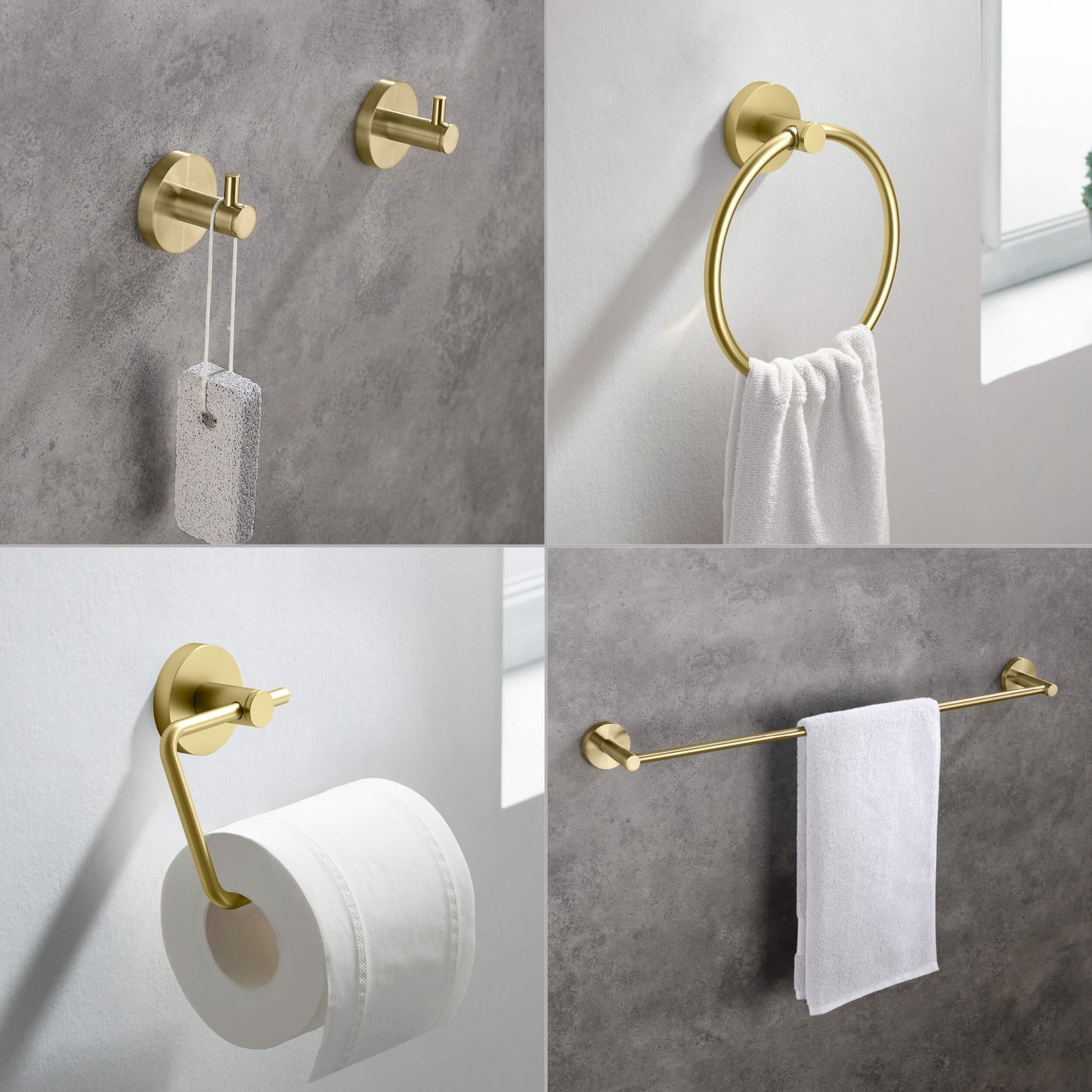Halo 5 Piece Bathroom Hardware Set 3