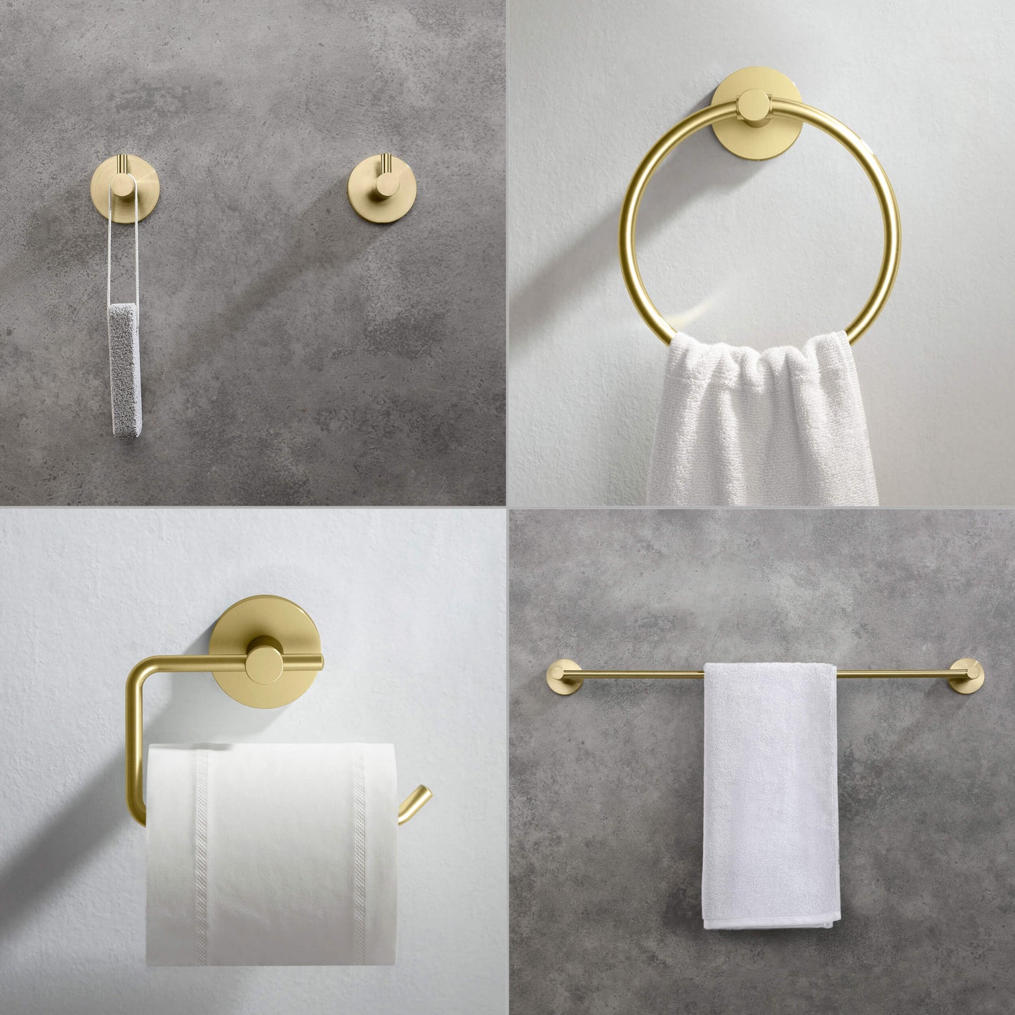 Halo 5 Piece Bathroom Hardware Set 3