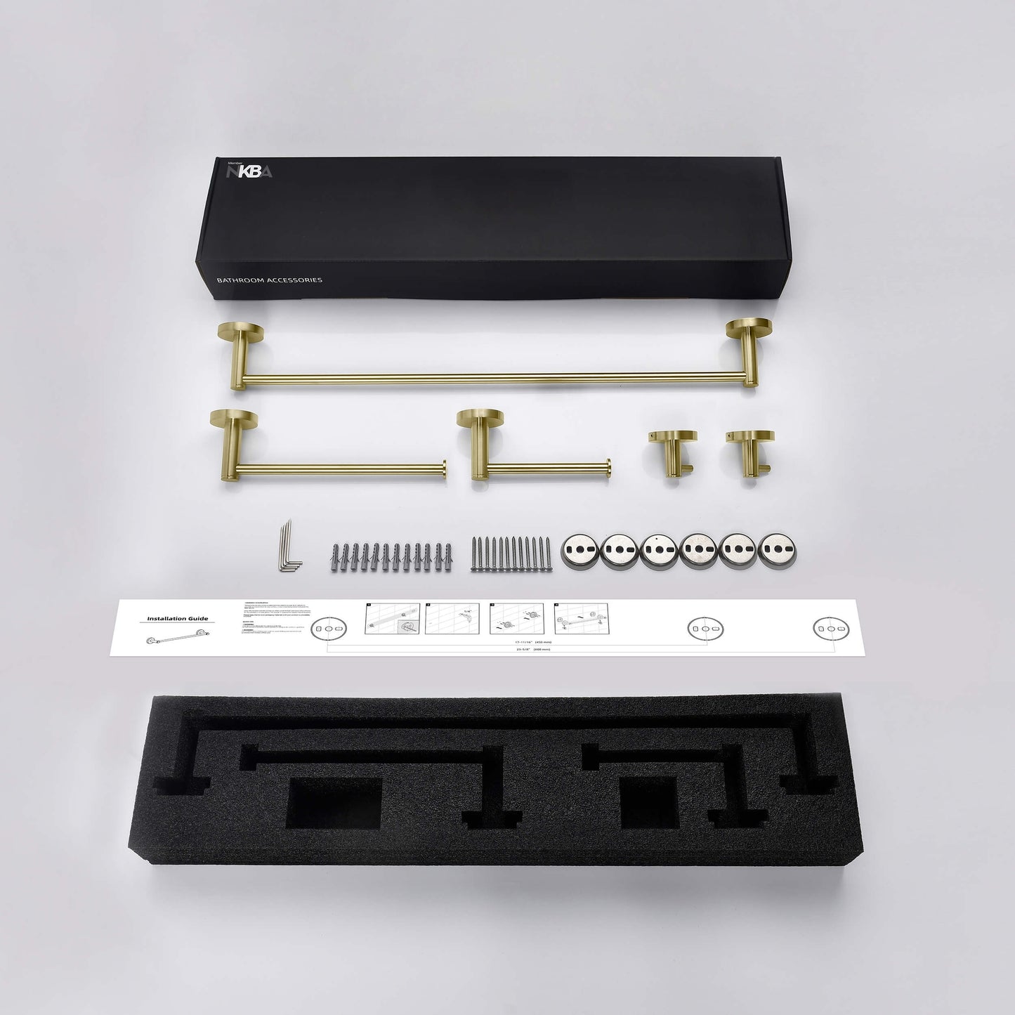 Halo 5 Piece Bathroom Hardware Set 1