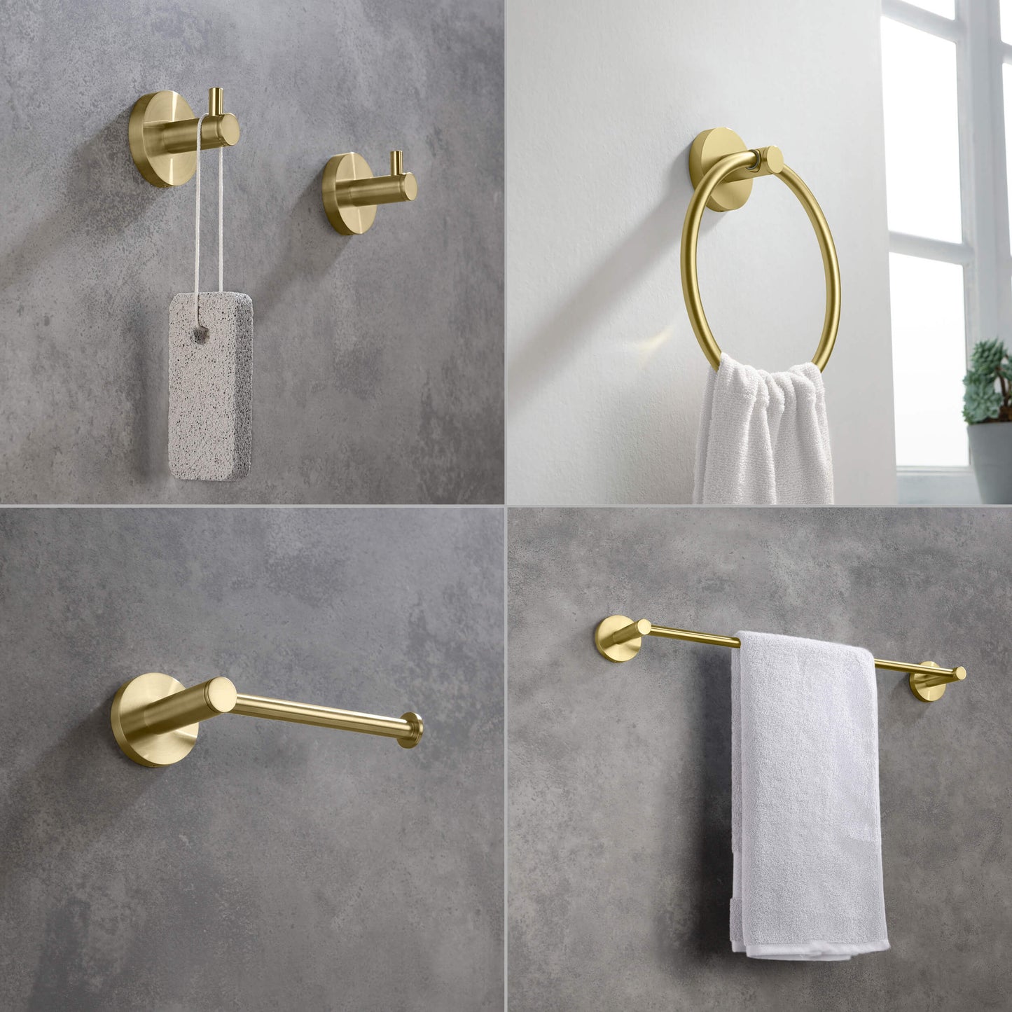 Halo 5 Piece Bathroom Hardware Set 4