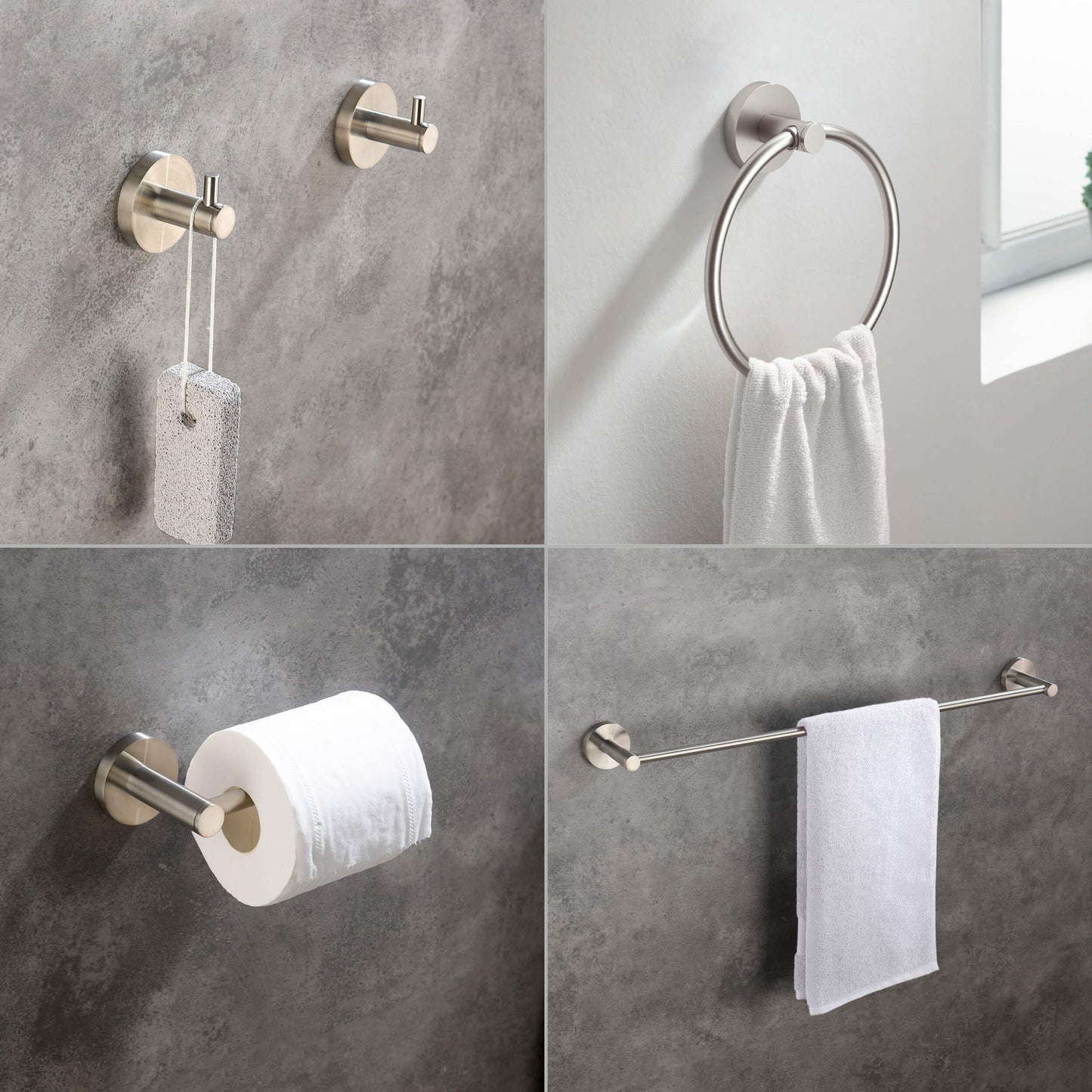 Halo 5 Piece Bathroom Hardware Set 2