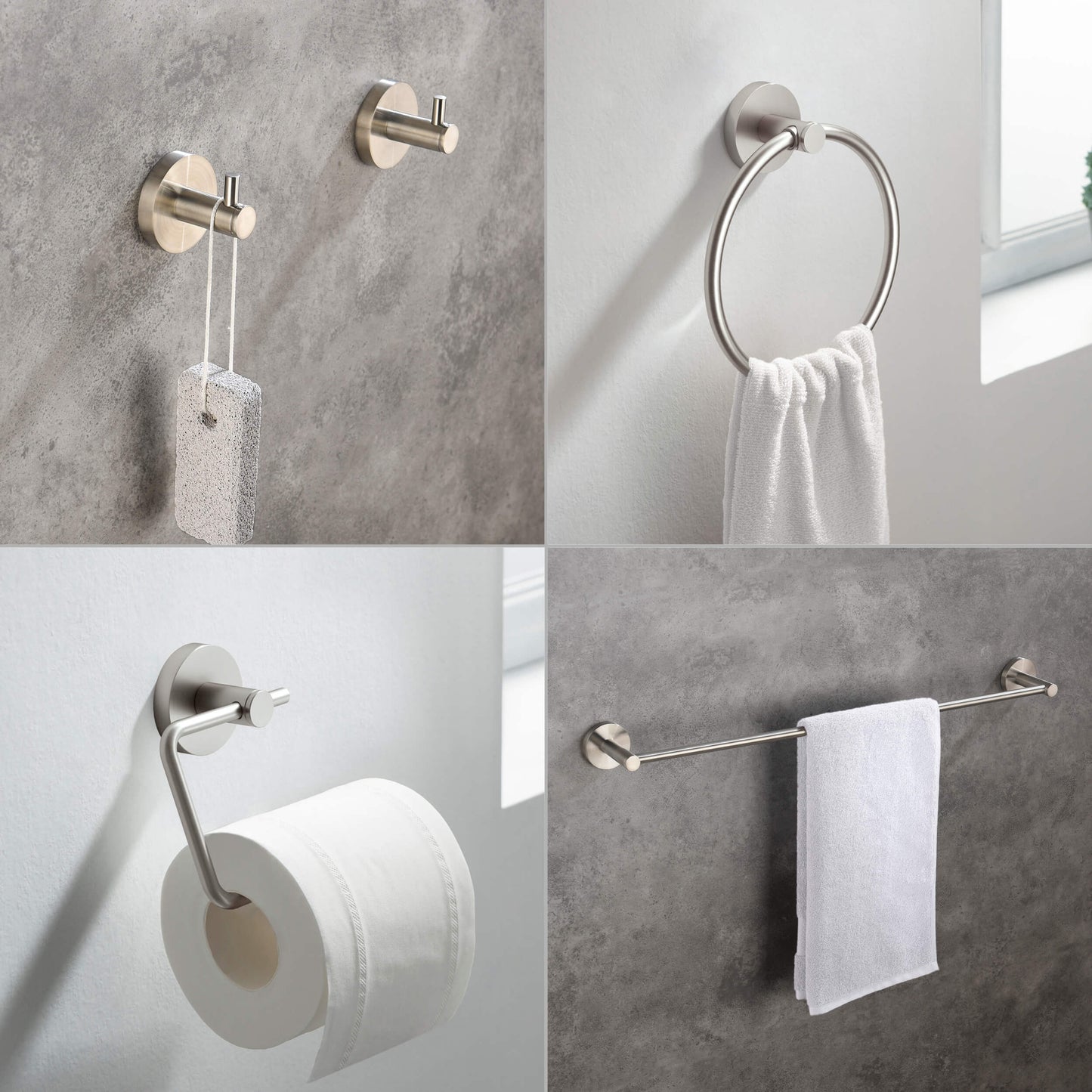 Halo 5 Piece Bathroom Hardware Set 3