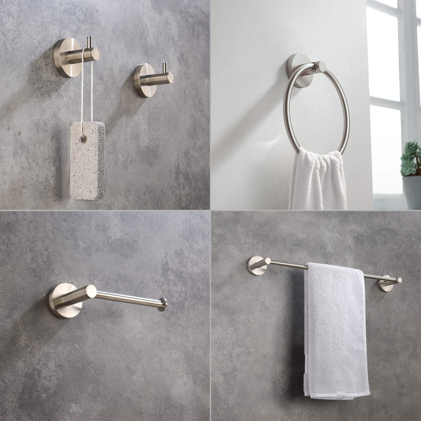 Halo 5 Piece Bathroom Hardware Set 4