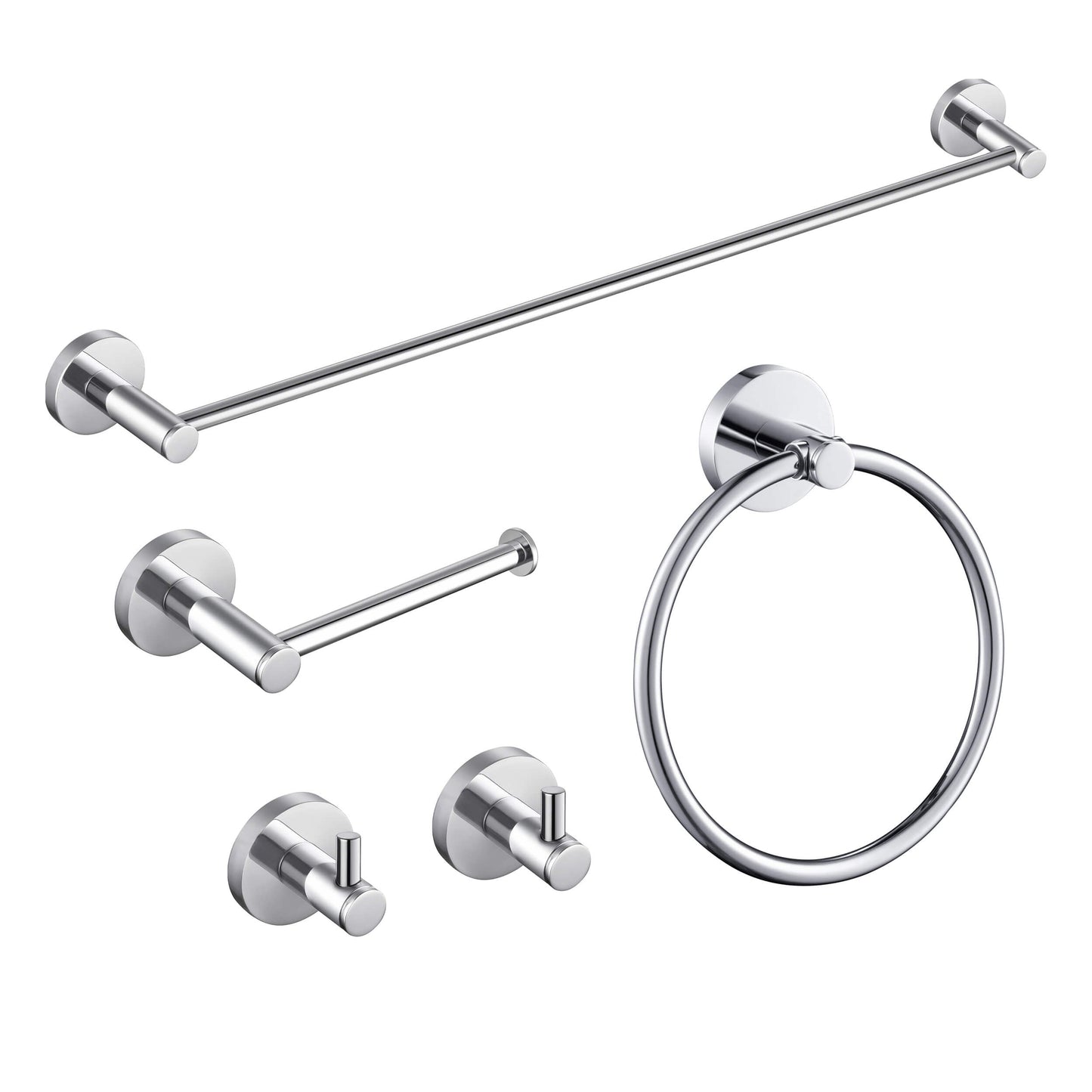 Halo 5 Piece Bathroom Hardware Set 2