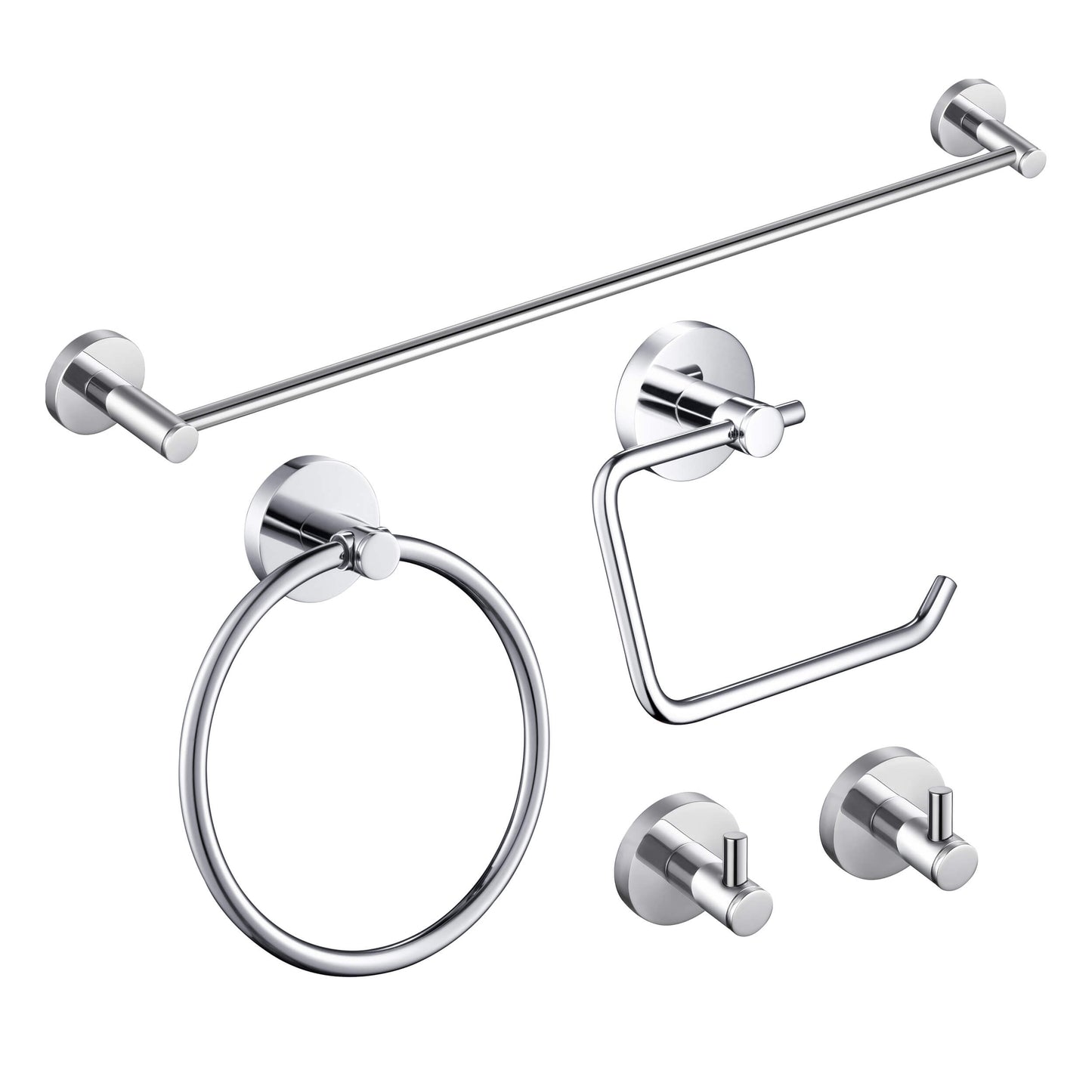 Halo 5 Piece Bathroom Hardware Set 3