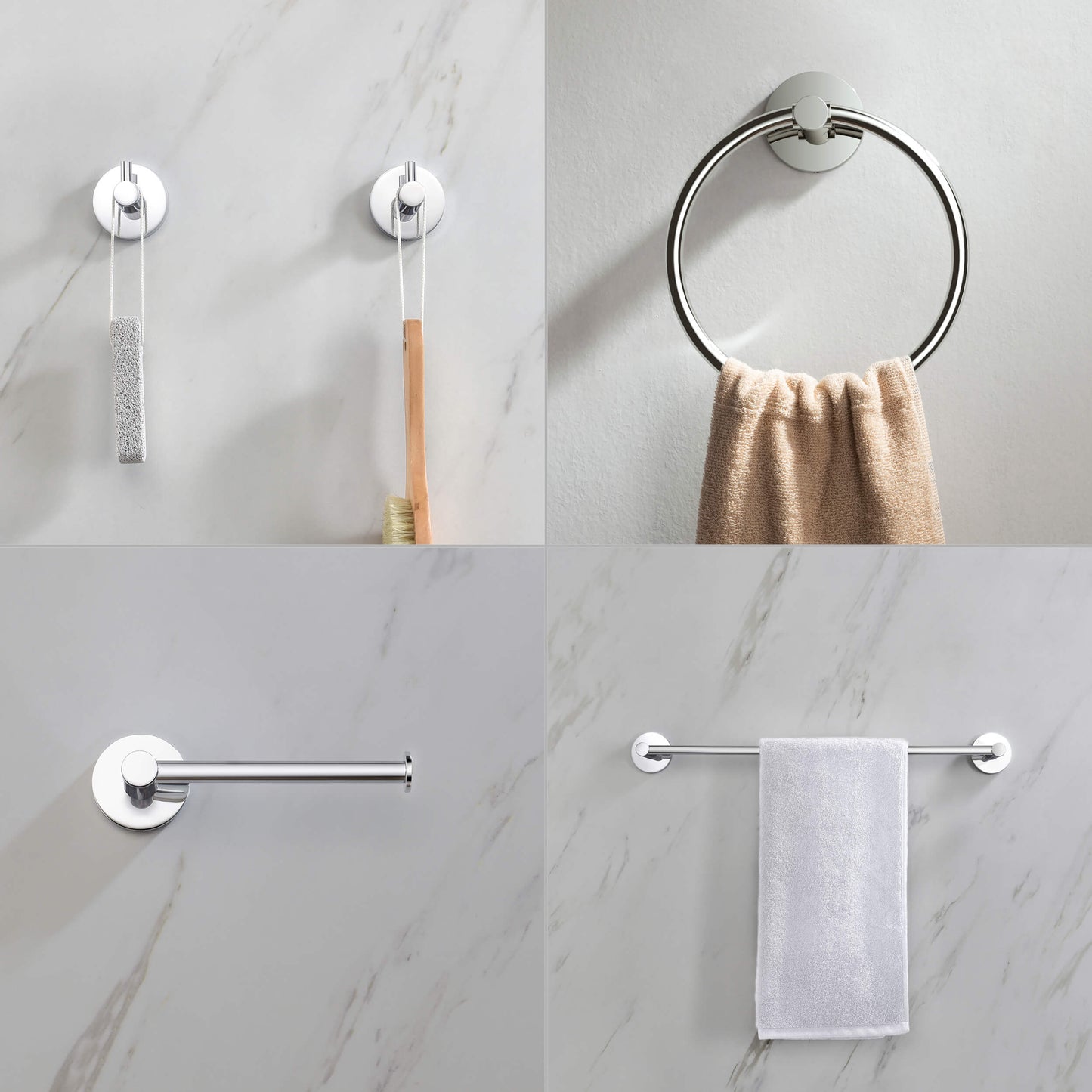 Halo 5 Piece Bathroom Hardware Set 4