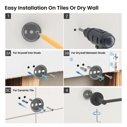Halo 5 Piece Bathroom Hardware Set 4