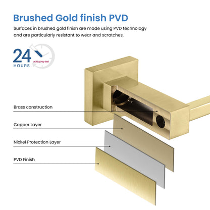 Quadra 4-Piece Bathroom Hardware Set 1