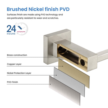 Quadra 4-Piece Bathroom Hardware Set 1