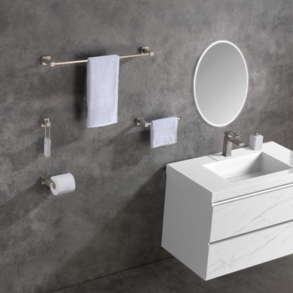 Quadra 5-Piece Bathroom Hardware Set 1