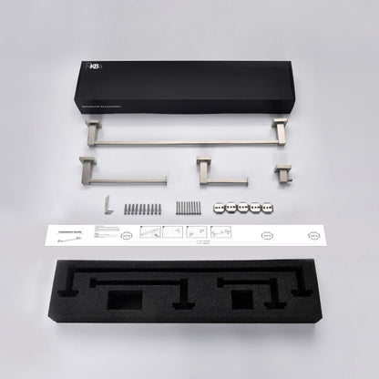 Quadra 5-Piece Bathroom Hardware Set 1