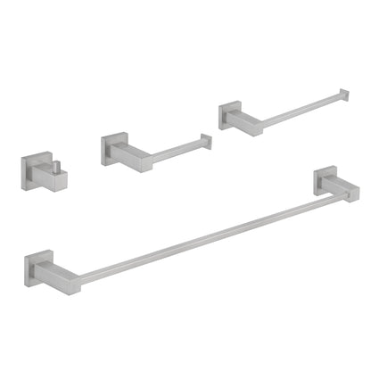 Quadra 4 Piece Bathroom Hardware Set
