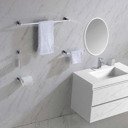 Quadra 5-Piece Bathroom Hardware Set 1