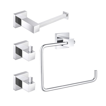 Quadra 4-Piece Bathroom Hardware Set 1