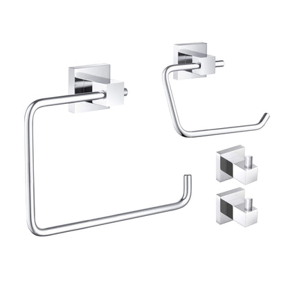 Quadra 4-Piece Bathroom Hardware Set 2