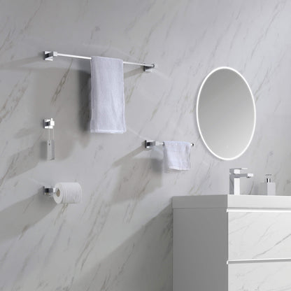 Quadra 5-Piece Bathroom Hardware Set 1