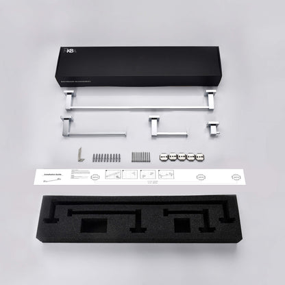 Quadra 4 Piece Bathroom Hardware Set