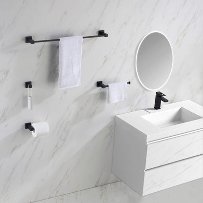 Quadra 5-Piece Bathroom Hardware Set 1