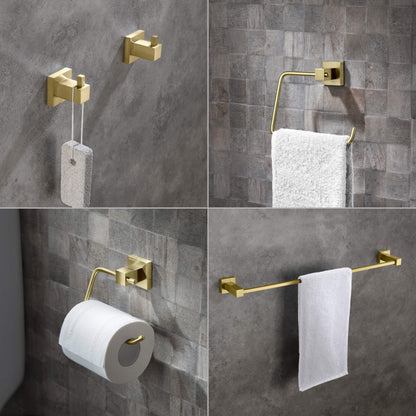 Quadra 5-Piece Bathroom Hardware Set 3