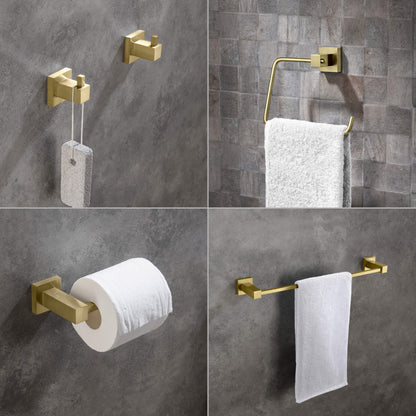 Quadra 5-Piece Bathroom Hardware Set 4