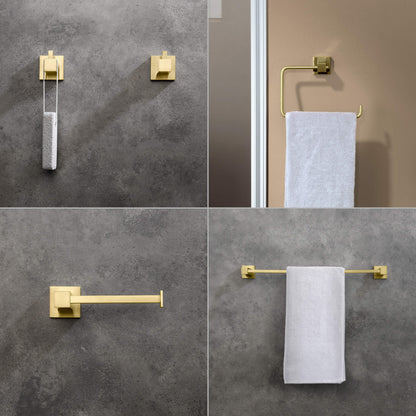 Quadra 5-Piece Bathroom Hardware Set 4