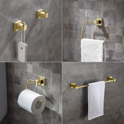 Quadra 5-Piece Bathroom Hardware Set 5
