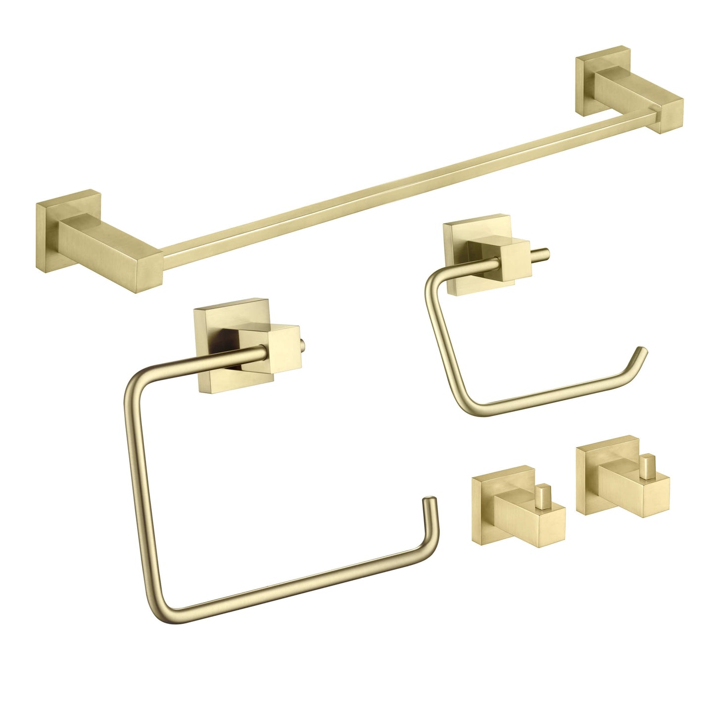 Quadra 5-Piece Bathroom Hardware Set 5
