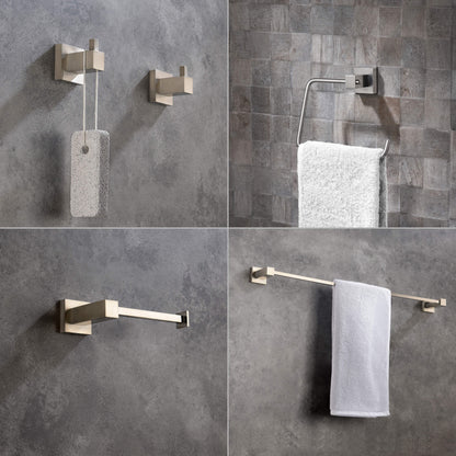 Quadra 5-Piece Bathroom Hardware Set 2