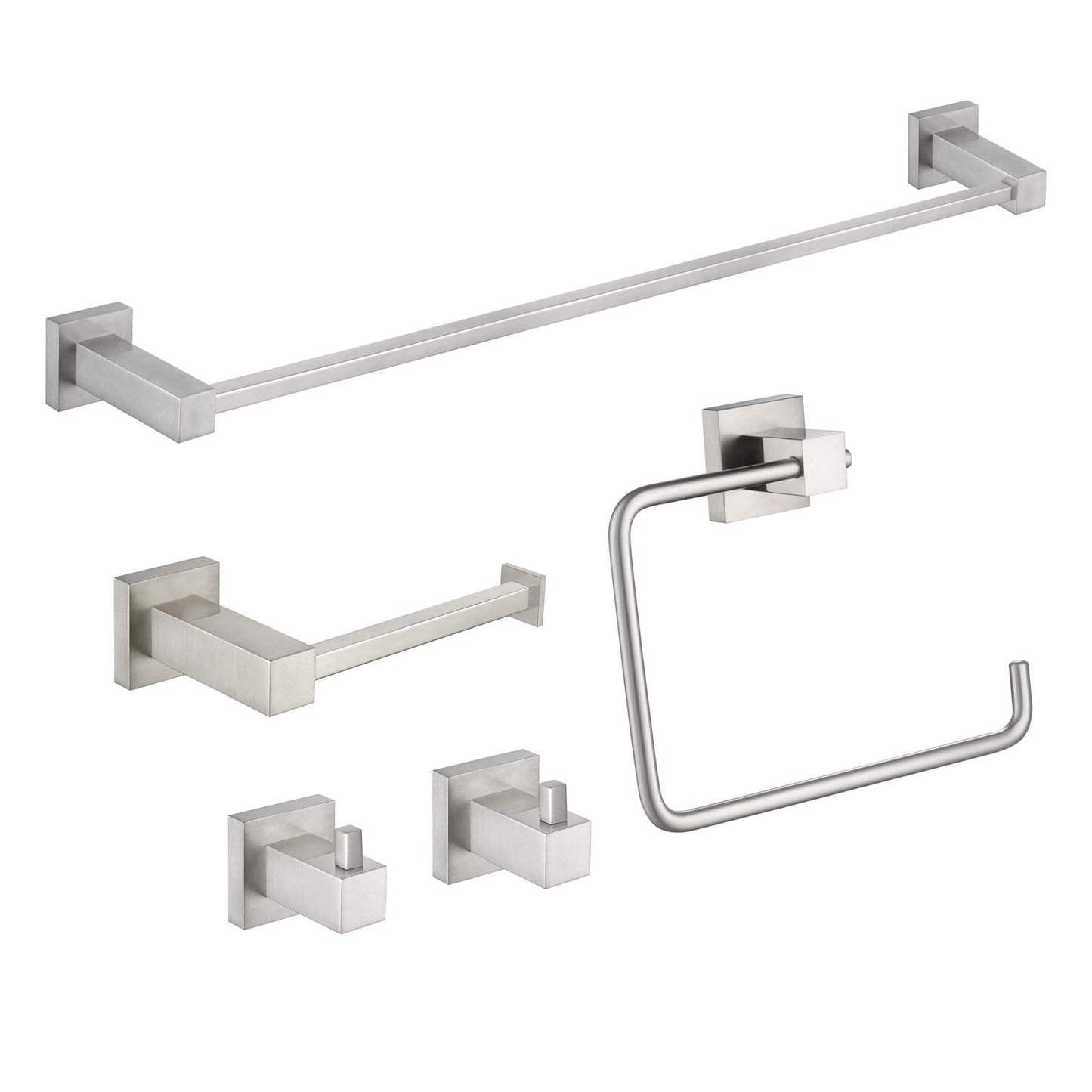 Quadra 5-Piece Bathroom Hardware Set 2