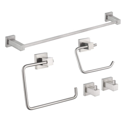 Quadra 5-Piece Bathroom Hardware Set 3
